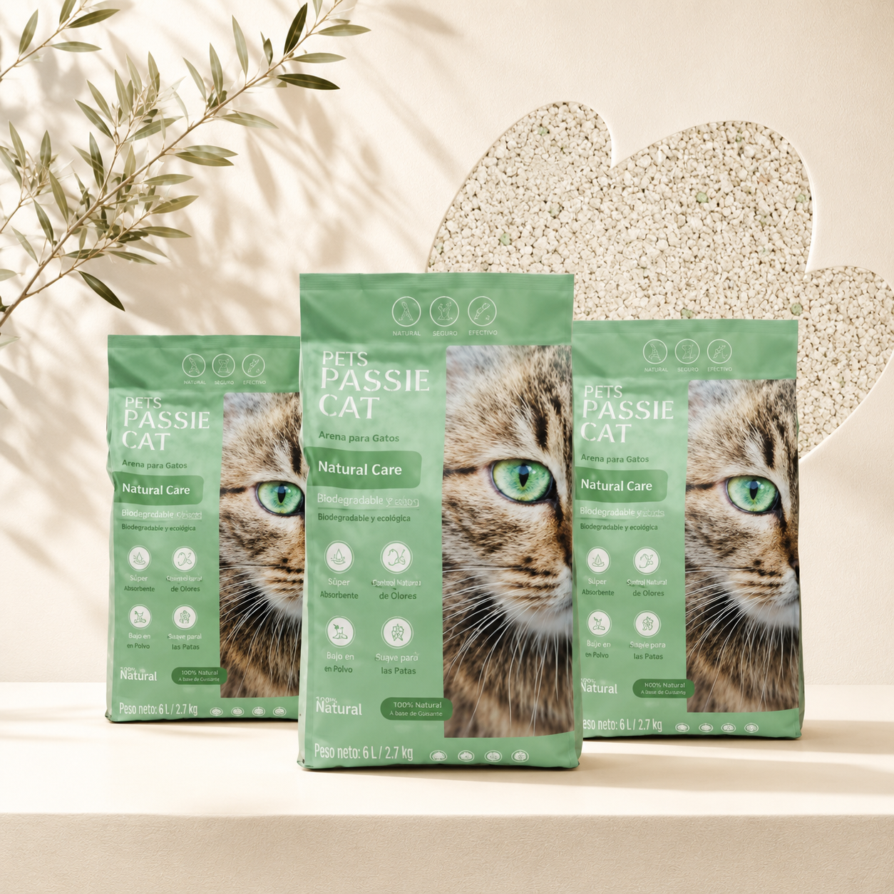 Aloe Vera Superpremium 15 kg – Bentonite clumping cat litter