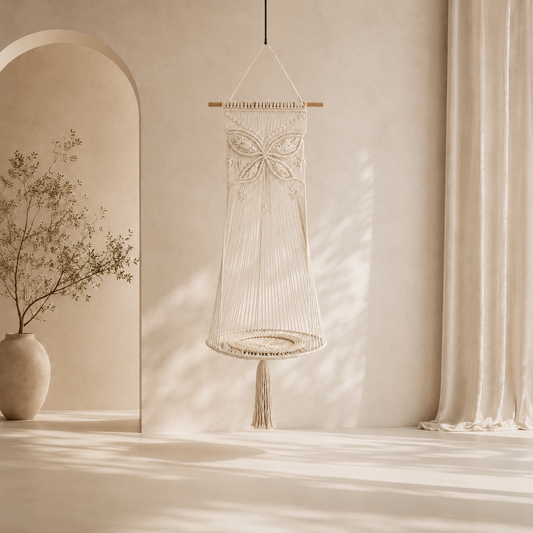 Cama Colgante de Macramé para Gatos
