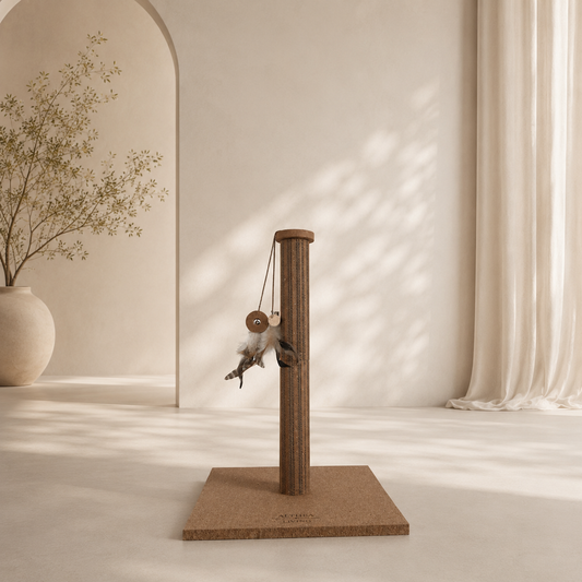 Rascador Vertical Brisa de Corcho Natural 54cm