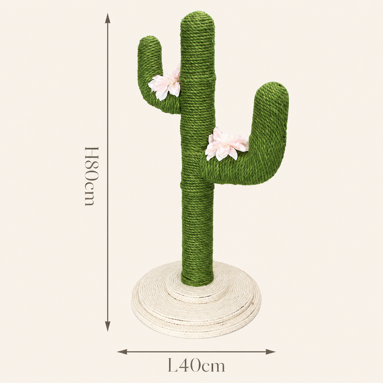 Cactus · Rascador Vertical para Gatos de sisal 80 cm