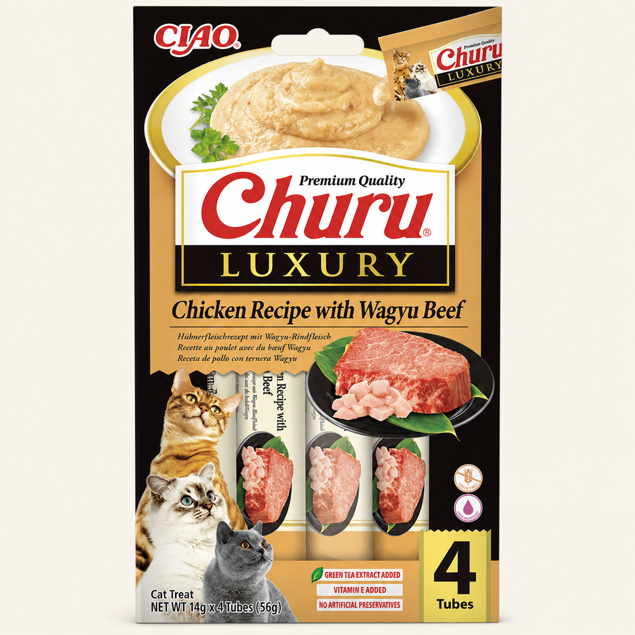 INABA Churu Luxury Pollo con Carne Wagyu