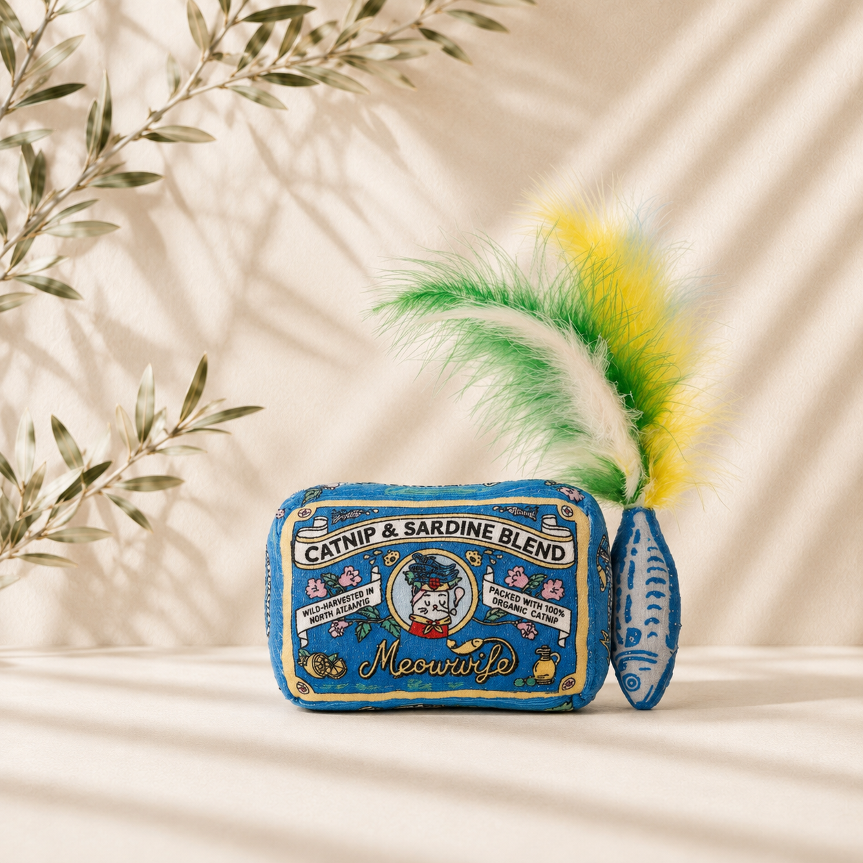 Meowife Sardines – Catnip and Feather Cat Toy