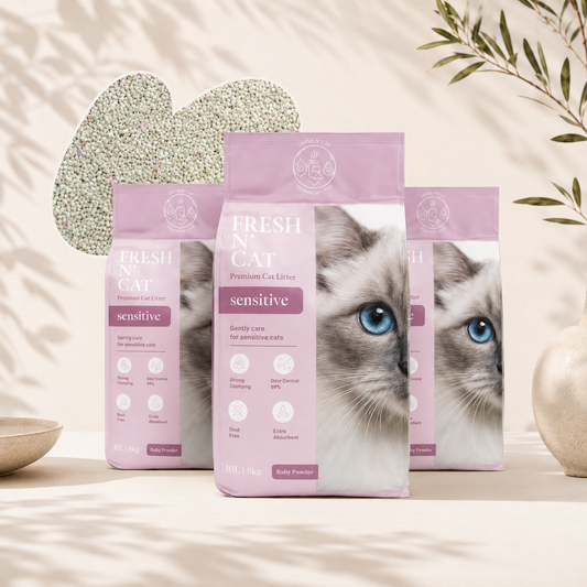 Sensitive Superpremium 15 kg – Clumping bentonite cat litter