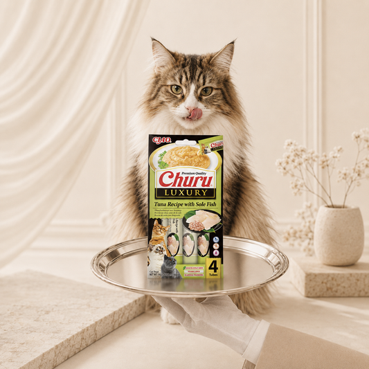 Churu LUXURY Tuna with Sole for Cats 4x14 g | Divine Feline