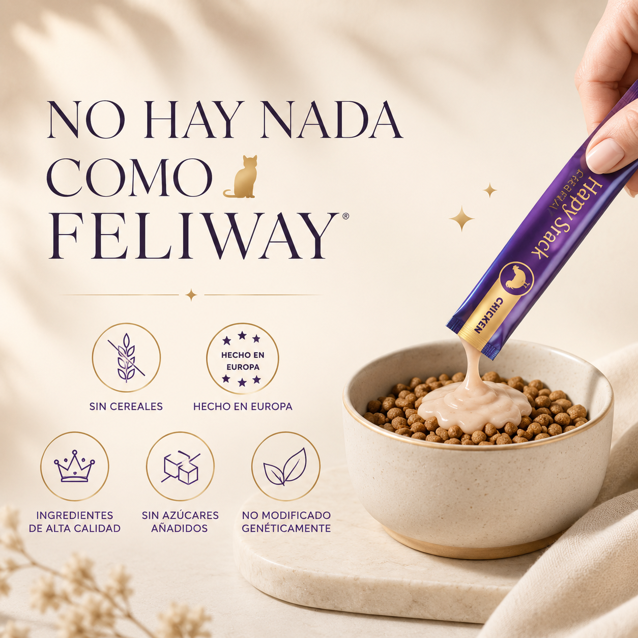FELIWAY® Happy Snack Salmon | Calming Snack for Cats 6 x 15 g