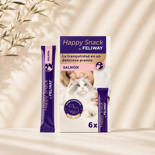 FELIWAY® Happy Snack Salmon | Calming Snack for Cats 6 x 15 g