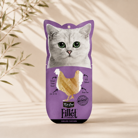 Kit Cat Fillet Fresh Grilled Chicken | Natural Snack for Cats