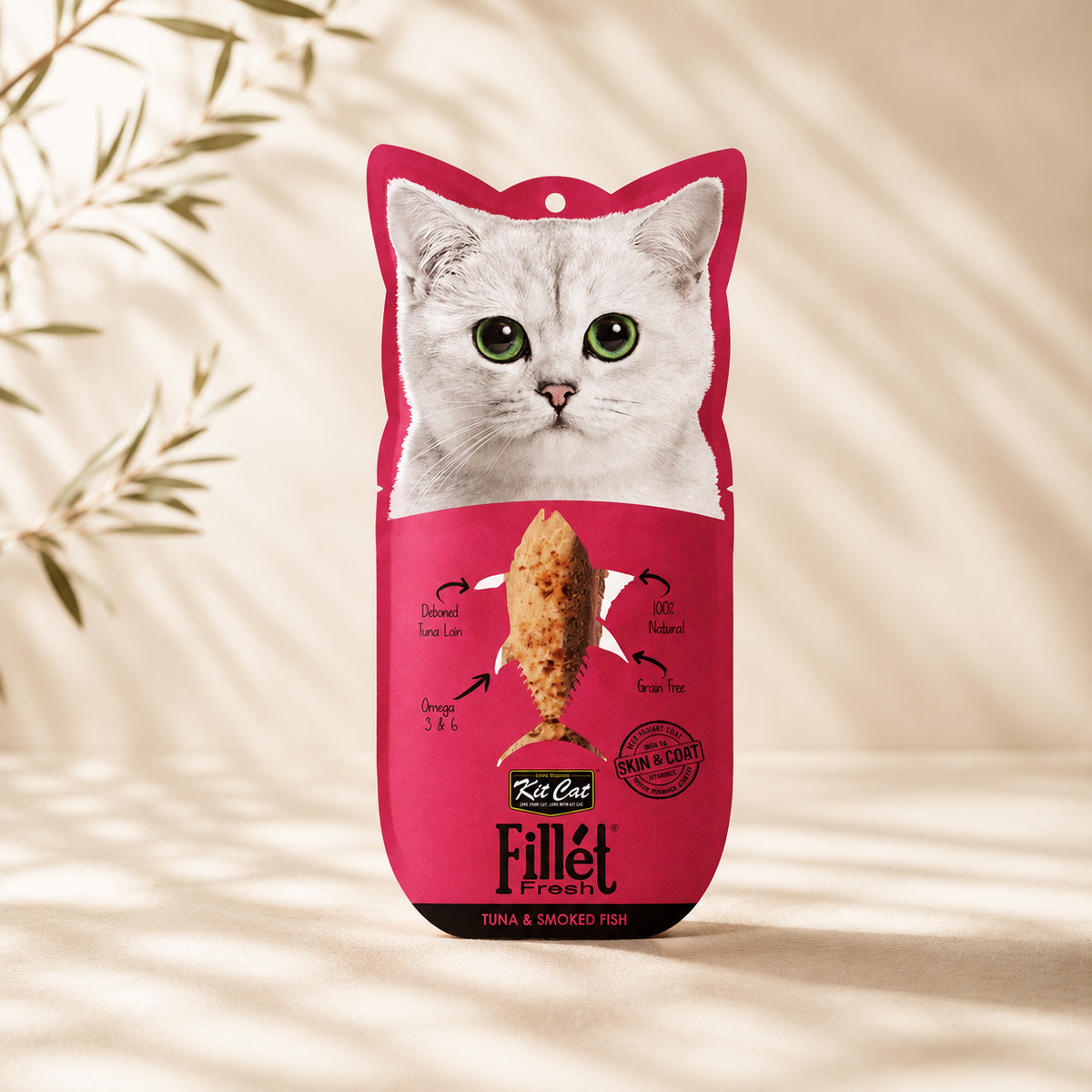 Fresh Tuna and Smoked Fish Fillet | Natural Snack for Cats