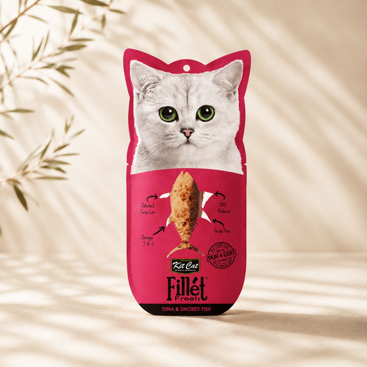 Fresh Tuna and Smoked Fish Fillet | Natural Snack for Cats