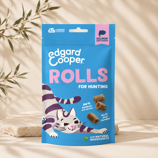 Salmon & Chicken Roll Snacks for Cats – Edgard & Cooper Short description