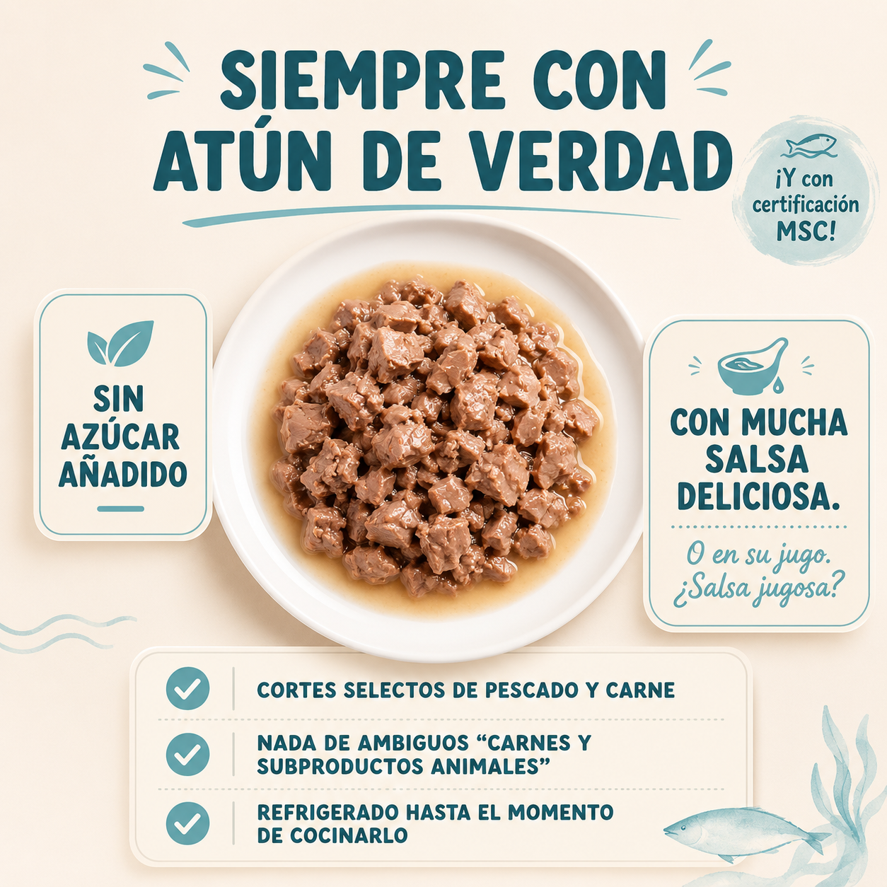 About MSC Tuna and Chicken in Gravy Pouch for Cats – Edgard & Cooper