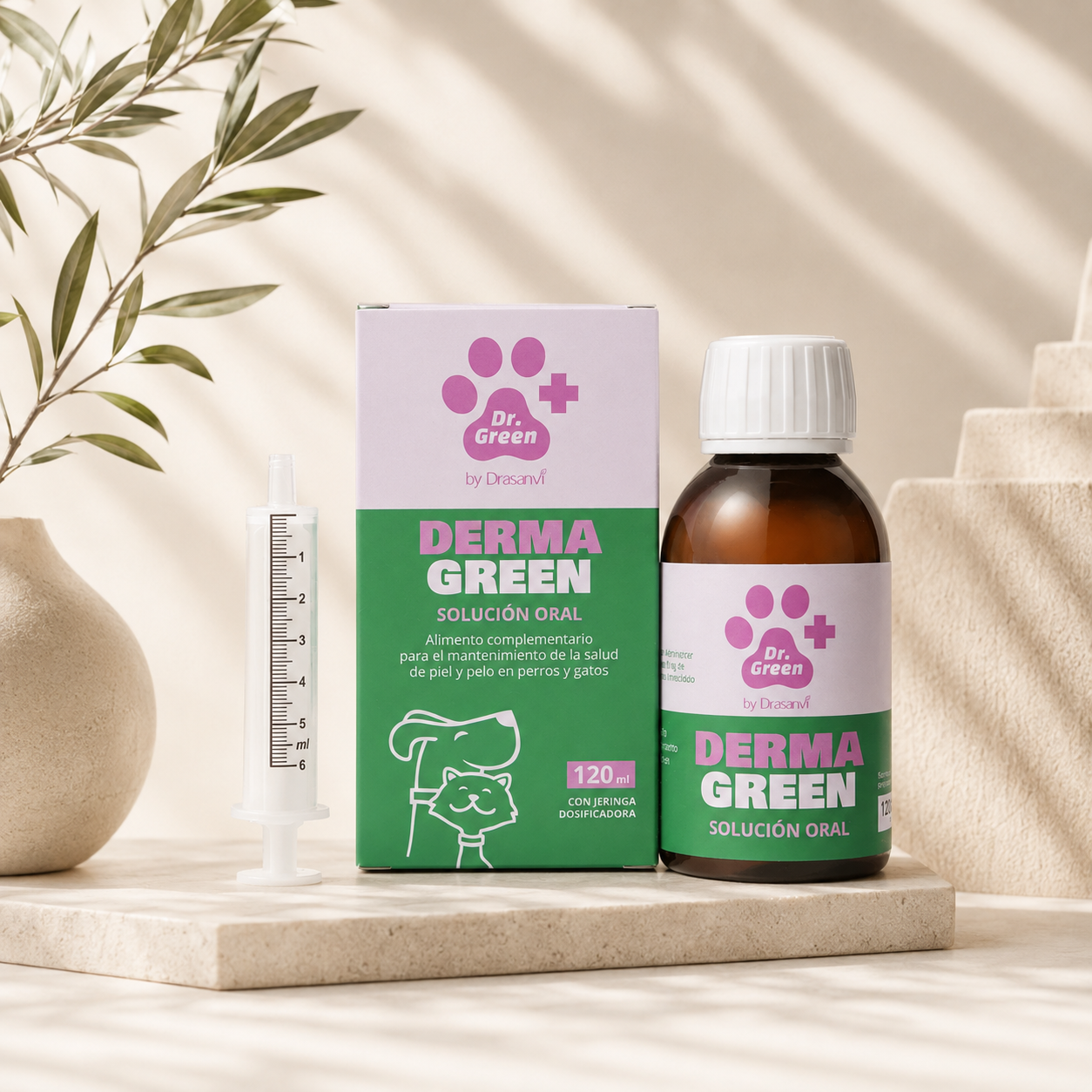 DermaGreen – Oral solution for cat skin and coat 120 ml
