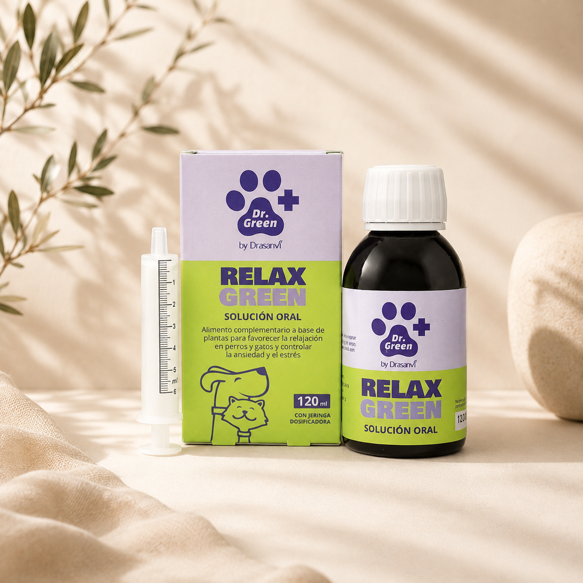 RelaxGreen - Oral solution for calm and relaxation in cats 120 ml