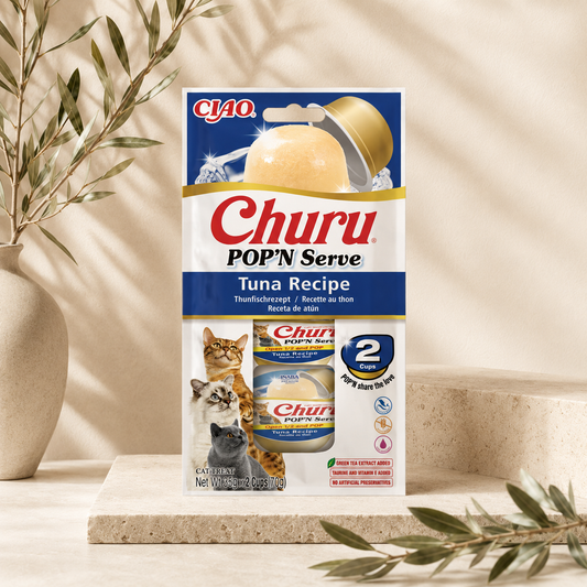 Churu Pop’n Serve Atún para Gatos – Snack de Gelatina Hidratante