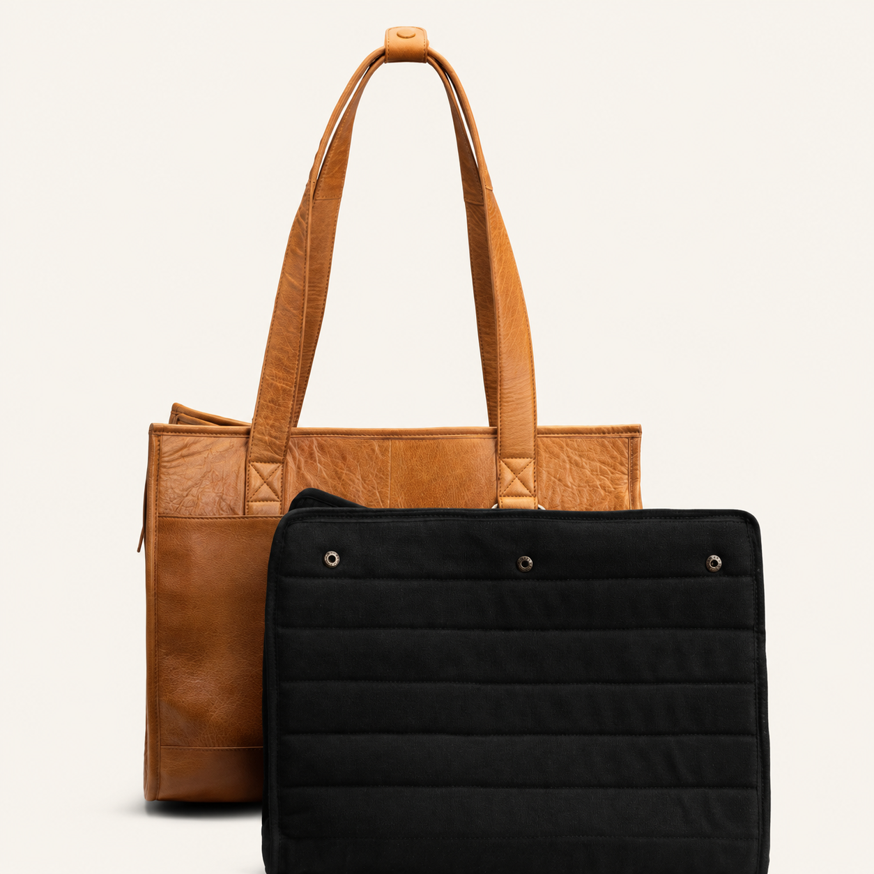 Bolso de Viaje de Cuero Natural para Gatos