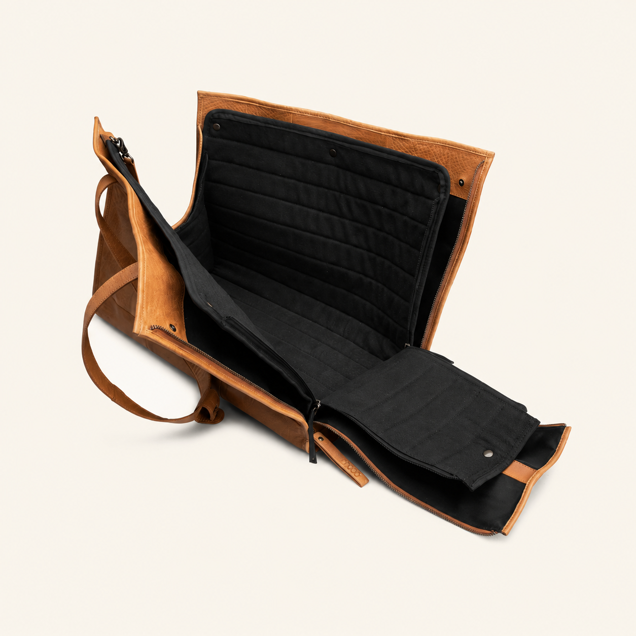 Bolso de Viaje de Cuero Natural para Gatos