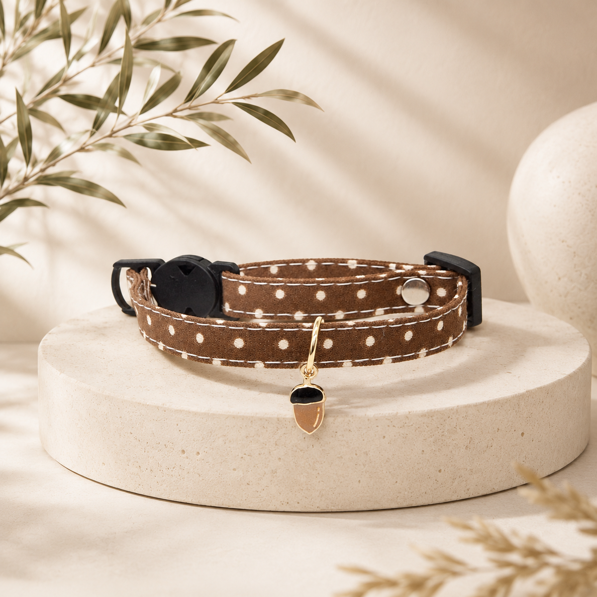 Adjustable Cat Collar with Carrot Charm