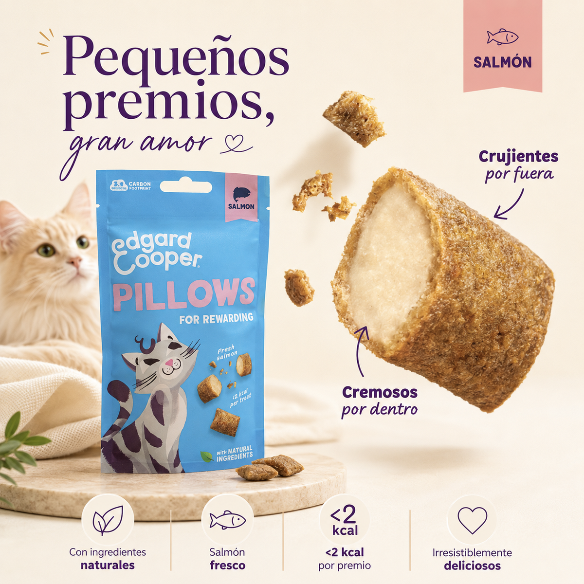 Edgard & Cooper Salmon Snack Bites for Cats